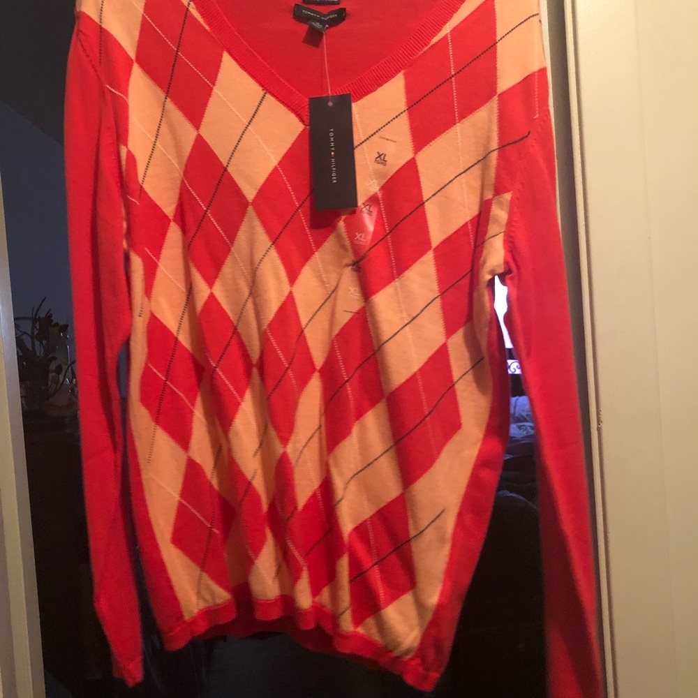 Tommy Hilfiger sweaters and button up.